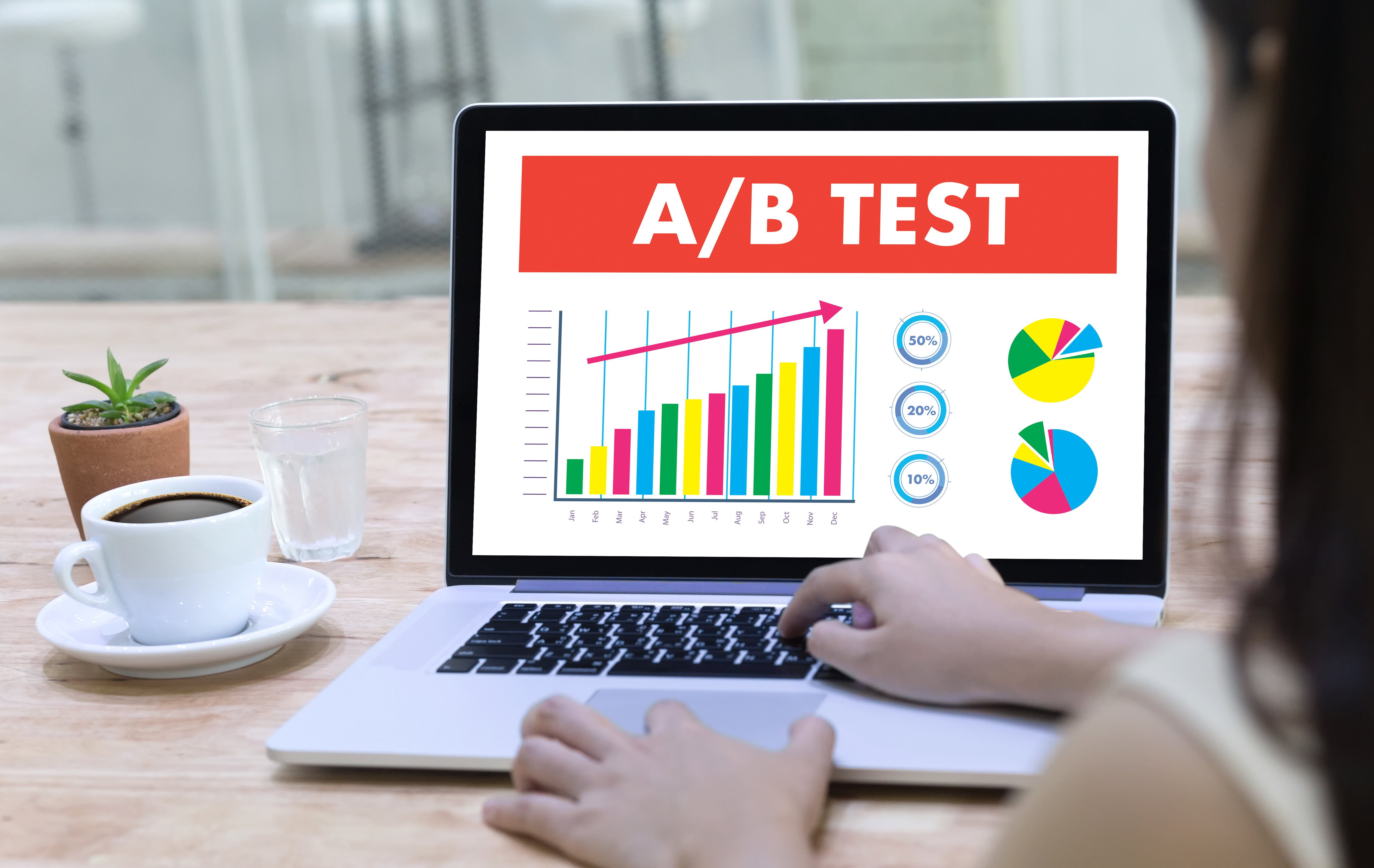 A/B test landing pages